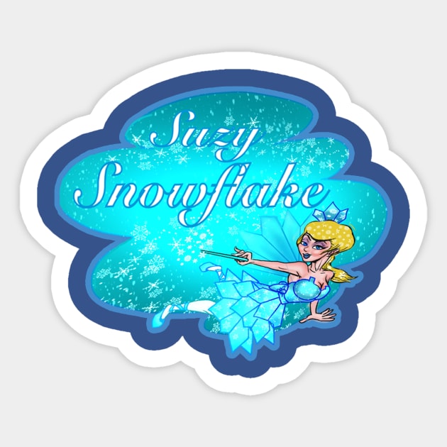 Suxy Snowflake Sticker by Biomek